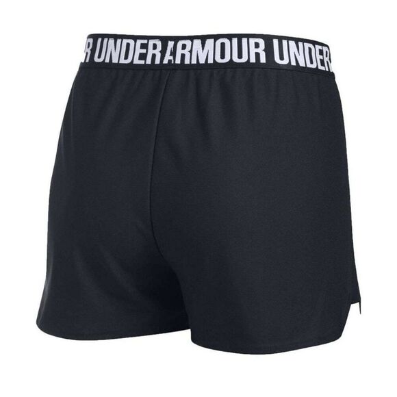 Under Armour Women's Shorts S Black 3.0 Logo Elastic Waistband Pockets - Picture 3 of 8